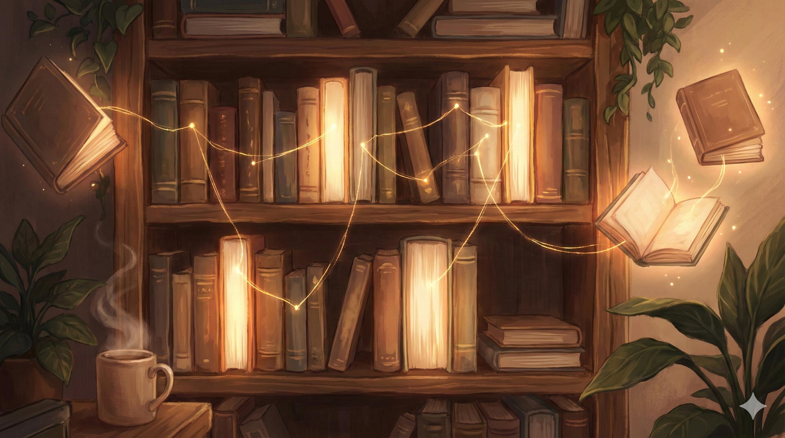 Nowbrary - Living constellation of books