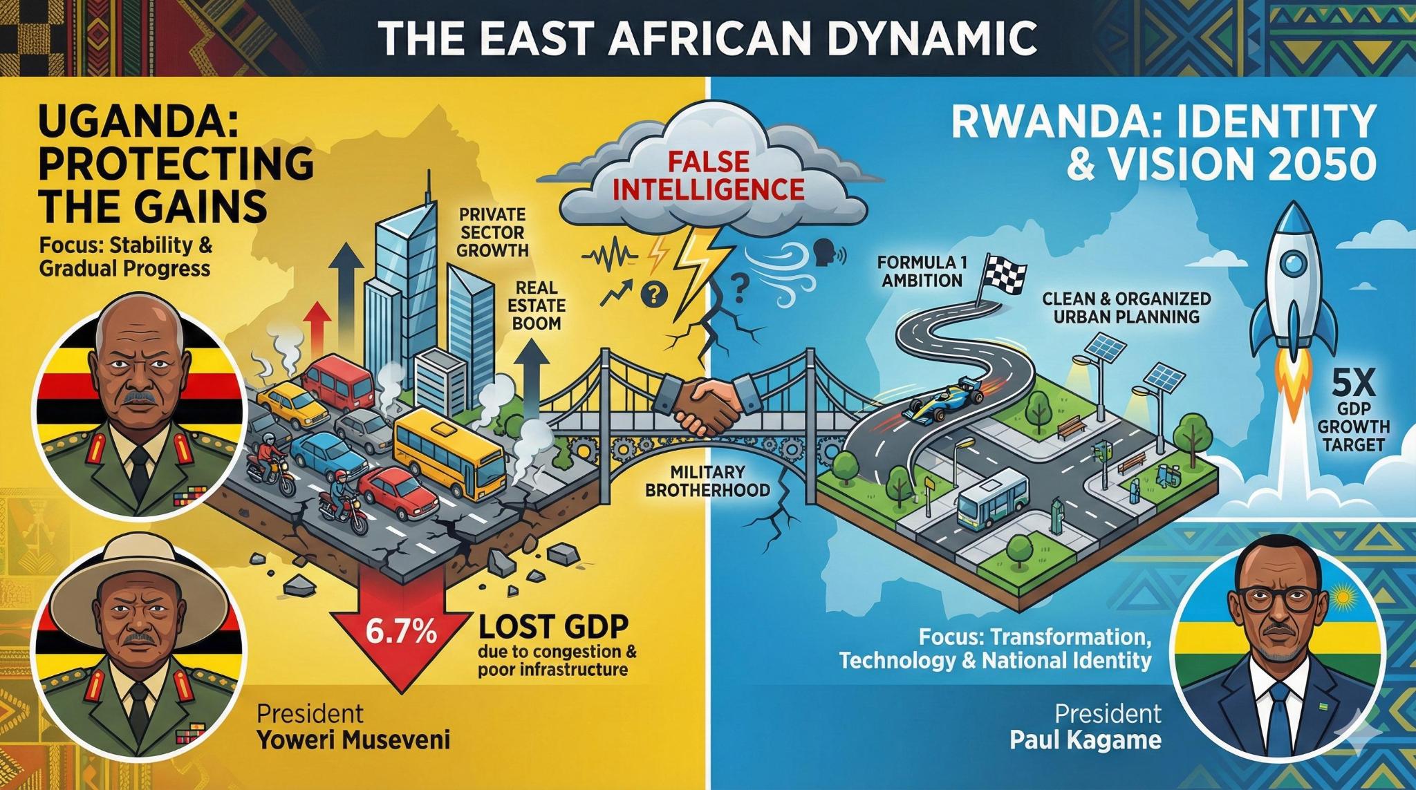 Gemini Option 2 - Split-screen Uganda vs Rwanda rivalry